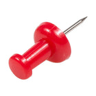 JAM Paper - Punaises colourées - rouges - paquet de 100-Quantité : 100 punaises | Punaises durables et réutilisables conçues pour une tenue solide et durable