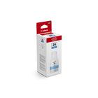 Canon - Cartouche d'encre GI-26 - Haut rendement - Cyan-Volume d'encre/toner et rendement de page : 132,0 ml (bouteille d'encre individuelle), rendements de page eleves d'env. 6 000 pages en noir / 14 000 pages en couleur par jeu de bouteilles d'encre (C, M, Y, BK)