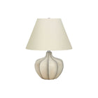 Monarch Specialties - Luminaire - 21 po H Lampe De Table - Résine Crème - Abat-Jour Ivoire / Crème - Transitionnel-Éclairez n'importe quelle pièce avec cette lampe de table en résine crème, élégante et polyvalente, de 21 pouces de haut, dotée d'une base en forme de gourde, surmontée d'un abat-jour empire en lin ivoire classique et d'un embout rond en métal argenté
