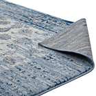Modway - Chiara Treillis floraux vieillis contemporains Tapis de comédie 8 pi l x 10 pi L - Bleu marocain et ivoire-Haute densité / Tissé à la machine