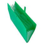 JAM Paper - Chemises de classement  - format lettre - vertes avec fermeture à pression transparente-Taille : 9 x 11,5 pouces | Comprend 5 pochettes transparentes