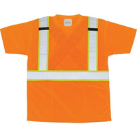 SCN Industrial - T-Shirts Conformes À La Csa, Polyester, 2T-Grand, Orange, paquet de 3-Couleur de base Orange
