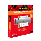 Scotch - Pochettes de plastification thermique, taille 3 mil, paquet de 200-Idéal pour protéger les objets des dommages