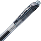 Pentel - EnerGel-X Rétractable Stylo à Encre Gel - 0,5mm Pointe aiguille - Encre Noir - 12 Paque-Longueur d'écriture 550m.