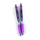 Pentel - Stylos EnerGel à gel liquide rétractable - 0,7 mm - paquet de 2  -L’encre intense et vive sèche rapidement, sans bavures ni taches.