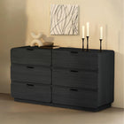 Manhattan Comfort - Ensemble contemporain moderne Chrystie 2 pièces : commode et table de chevet - Noir-Parfait pour le rangement de chevet, les lampes, l’exposition de décorations et l’organisation quotidienne dans toute la chambre