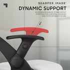 Sharper Image - Fauteuil de bureau ergonomique C2 Axis - Blanc/Noir-Réglage pneumatique de la hauteur du siège