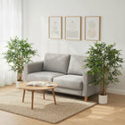 HOMCOM - Arbre banian artificiel 4 pi pour décoration intérieure - vert - lot de 2-Doté de branches flexibles, vous permettant de personnaliser facilement la forme générale de l’arbre 