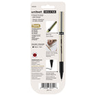 uni-ball – Stylos à bille roulante Deluxe – 0,7 mm – noir – paquet de 3  -Extérieur attrayant en acier brossé avec un fini noir mat étincelant