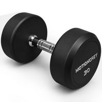 MotionGrey - Haltère  à poids fixe pour l’entraînement musculaire à domicile - 30 lb-Haltère à poids fixe de 30 lb offrant une résistance constante pour les entraînements de musculation