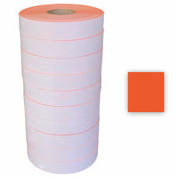 Eddie's - Sato 2 lignes de 8 caractères Étiquettes permanentes - rouge - Paquet de 60000-Etiquettes Sato blanches permanentes - 2 lignes de 8 caractères
