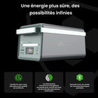 Yoshino - Générateur solaire portable à semi-conducteurs 4 000 W avec 3 panneaux solaires portables de 200 W-PUISSANCE ET CAPACITÉ – Une puissance continue de 4 000 watts (6 000 watts de crête) et une capacité de 2 611 Wh fournissent de l'énergie pour les appareils et la plupart des appareils électroménagers. Cette batterie SST est évaluée à 4 000 cycles à 80 % (11 ans et plus, 7 jours d'utilisation quotidienne.)