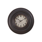 Monarch Specialties - Horloge - 20 po Rond - Horloge Murale - Brun Antique - Transitionnel-Cette horloge murale ronde de 20 pouces, à la finition marron antique, s'intègre parfaitement dans les décors de style transitionnel