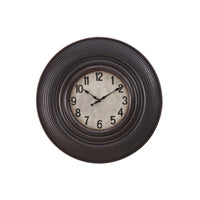 Monarch Specialties - Horloge - 20 po Rond - Horloge Murale - Brun Antique - Transitionnel-Cette horloge murale ronde de 20 pouces, à la finition marron antique, s'intègre parfaitement dans les décors de style transitionnel