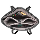 Seven Days - Sac Fourre-Tout Pour Ordinateur Portable Jusqu'à 17.3 po avec RFID - Noir-Accents en cuir végétal noir et accessoires noirs