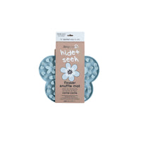 Dexypaws - Tapis à renifler enrichissant Blue Flower-100 % silicone de qualité alimentaire