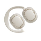 Edifier - ES850NB Casque supra-auriculaire sans fil Bluetooth haute résolution à commande tactile multipoint - Ivoire-Touchez-vous, touchez et maintenez simplement l'écouteur droit pour mettre l'audio en pause pour la conversation, relâchez pour reprendre la lecture instantanément.