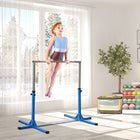Soozier - Barre de gymnastique horizontale professionnelle pour enfants - Bleu-Les coins de la base sont recouverts de caoutchouc antidérapant pour plus de sécurité 
