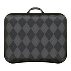 Secretaire portatif LapGear Designer - Losanges Noir / Gris-Le coussin en tissu et la surface inspiree du bois s’agencent à n’importe quel decor