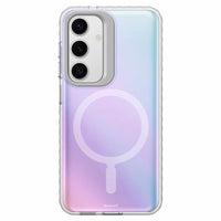 Nimbus9 - Coque Stratus 2 compatible MagSafe pour Samsung Galaxy S25 - Givre transparent-Support intégré
