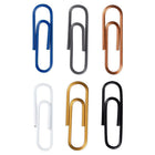 JAM Paper - Trombones standard colourés - trombones réguliers 1 po - assortiment professionnel - 6 paquets de 100-Quantité : 100 pinces de chaque couleur, 600 pinces au total