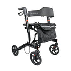 BIOS Living - Ambulateur Onyx 21,5 po -Le cadre à repliage croisé permet un pliage latéral et il peut se tenir debout indépendamment en position pliée