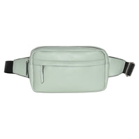 Nicci - Sac banane avec sangle Web - Vert-Compartiment principal à fermeture éclair
