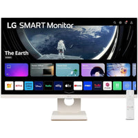 LG - Moniteur intelligent IPS Full HD 100 Hz 27 pouces avec webOS et haut-parleurs intégrés-Réponse rapide d’un écran IPS. Avec une résolution de 1920 x 1080, l’écran IPS FHD offre des couleurs éclatantes et une clarté aux grands angles. Réalisez vos projets avec facilité et efficacité
