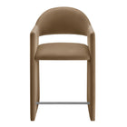 Modway - Talia 37 pouces Cuir végane Tabouret de comptoir - Taupe-Arrivée entièrement assemblée