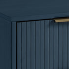 Manhattan Comfort - Table de nuit moderne Granville 18,11" à 2 tiroirs - Bleu Minuit - Lot de 2-Doté d'une épaisseur de panneau de 25 mm fabriqué en bois massif de haute qualité et d'une façade de tiroir nervurée en bois massif