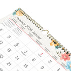 Blueline - 2026 Calendrier mural mensuel Blossom - 8 po x 11 po - Bilingue-Un mois par feuille avec un bloc par jour 