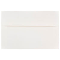 JAM Paper Enveloppes format livret à rabat carré gommé, 5 1/2 po x 8 1/8 po, blanches, 250 par paquet-Blanc
