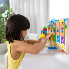 Melissa & Doug - Tableau de la routine quotidienne-Comprend un tableau de routines en bois recto-verso avec cinq rabats amusants et faciles à retourner de chaque côté, des autocollants vierges pour personnaliser et des autocollants de langue pour les non-anglophones