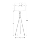 Monarch Specialties - Luminaire - 62 po H Lampadaire - Métal Noir - Abat-Jour Ivoire / Crème - Contemporain-Fabriqué avec des matériaux de haute qualité, ce luminaire bénéficie d'une garantie limitée de 2 ans contre tout défaut pour votre satisfaction
