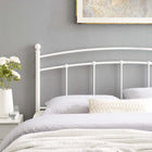 Modway - Abigail Métal Tête de lit complète, Blanc-Style de ferme moderne