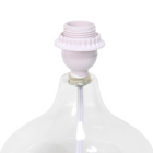 JAC Styles - Lampe de table ryley raindrop de 13,75 pouces - verre transparent avec abat-jour blanc-7