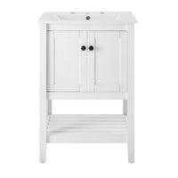 Modway - Prestige 24" Vanette de salle de bain - Blanc blanc-Vanité de salle de bain moderne