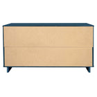 Manhattan Comfort - Granville commode double large moderne 55,04 po - bleu minuit-17,72 po L x 55,04 po l x 31,73 po H