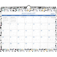 Staples - Calendrier mural mensuel chats 2025-2026 - 8 1/2 po H x 11 po l - bilingue-12 mois : juillet 2025 - juin 2026