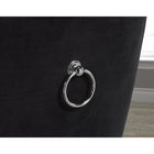 Brassex - Chaise d'appoint 739510 Parker - ensemble de 2 - noire-Accents capitonnés