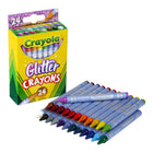Crayola - Crayons pailletés, 24 par paquet, 6 paquets-Idéalement organisé dans une boîte réutilisable