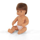 Miniland - Poupée bébé anatomiquement correcte de 15 pouces - garçon caucasien - cheveux roux-Léger parfum de vanille