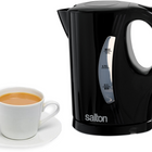 Salton - bouilloire électrique sans fil 1 litre - noir- La fenêtre de niveau d’eau de chaque côté de bouilloire est parfaite pour les gauchers et les droitiers 