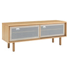 Modway - Kurtis 47 po Meuble TV, Chêne-Meuble téléviseur urbain moderne