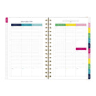 Emily Ley - Agenda scolaire hebdomadaire/mensuel pour étudiants Simplified 2026-2027 - 8 1/2 po H x 5 3/8 po l - floral - anglais-Comprend également un horaire des cours, un horaire hebdomadaire, une page des examens de l'année scolaire, une routine quotidienne, 2 pages de planification future et une règle amovible.