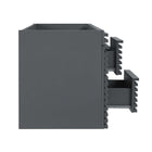 Modway - Render 48" Meuble de toilette de salle de bain compatible double lavabo (non inclus) - Gris-Matchs non inclus