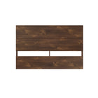 Nexera - Tête de lit queen effet de planches Queen, Truffe-2 panneaux horizontaux créent un effet de planches moderne
