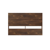Nexera - Tête de lit queen effet de planches Queen, Truffe-2 panneaux horizontaux créent un effet de planches moderne