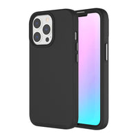 AXS - PROTech coque anti-choc avec bordures surelevees et une durabilite militaire pour Apple iPhone 13 Pro Max, Noir-Resistant aux chocs