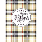 Mill Brook Studio - Cartes De Souhaits De La Fête Des Pères 5-3/8 po x 7-3/4 po / Enveloppes - Paquet De 18 - à Carreaux-Cartes de souhaits qualité boutique